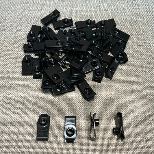 25 Fold Over Nuts 16322 and 25 Hex Head Sems Body Bolts w/ Dog Points 15818