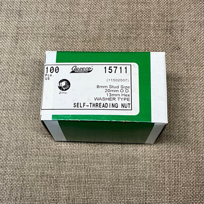 100 Washer Type Self - Threaded Nut Auveco 15711 OEM:11502507,11509535,11514282
