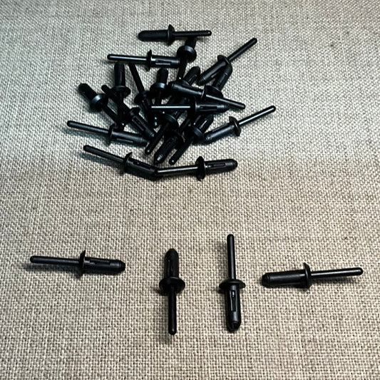 25 Nylon Blind Rivets Auveco 13752 For Automobile GM : 20421672 ; 15955172