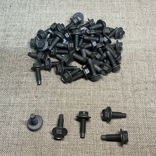 50 Hex Washer Head Spin Lock Bolts Auveco 5711 Grade 2 Bolts Universal Use