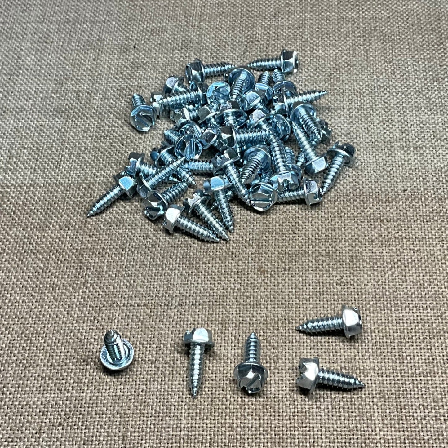 50 License Plate Fasteners Screws Auveco  11369 Ford Car Truck Auto General use