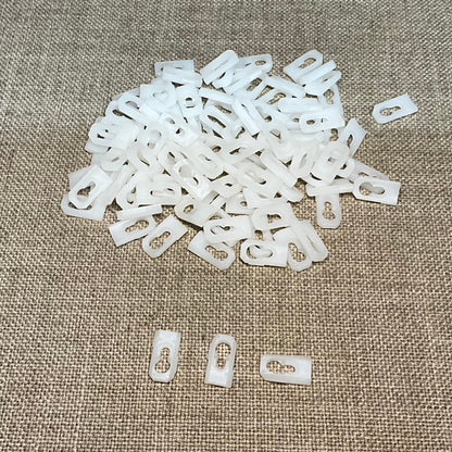 50 Pcs 9850 Nylon Quarter Panel/Landau Top Molding Clip, White, for GM 7731589