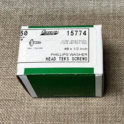 50 Philips Washer Head Teks Screws Auveco 15774 GM: 20423550 & Ford: 381801-S2