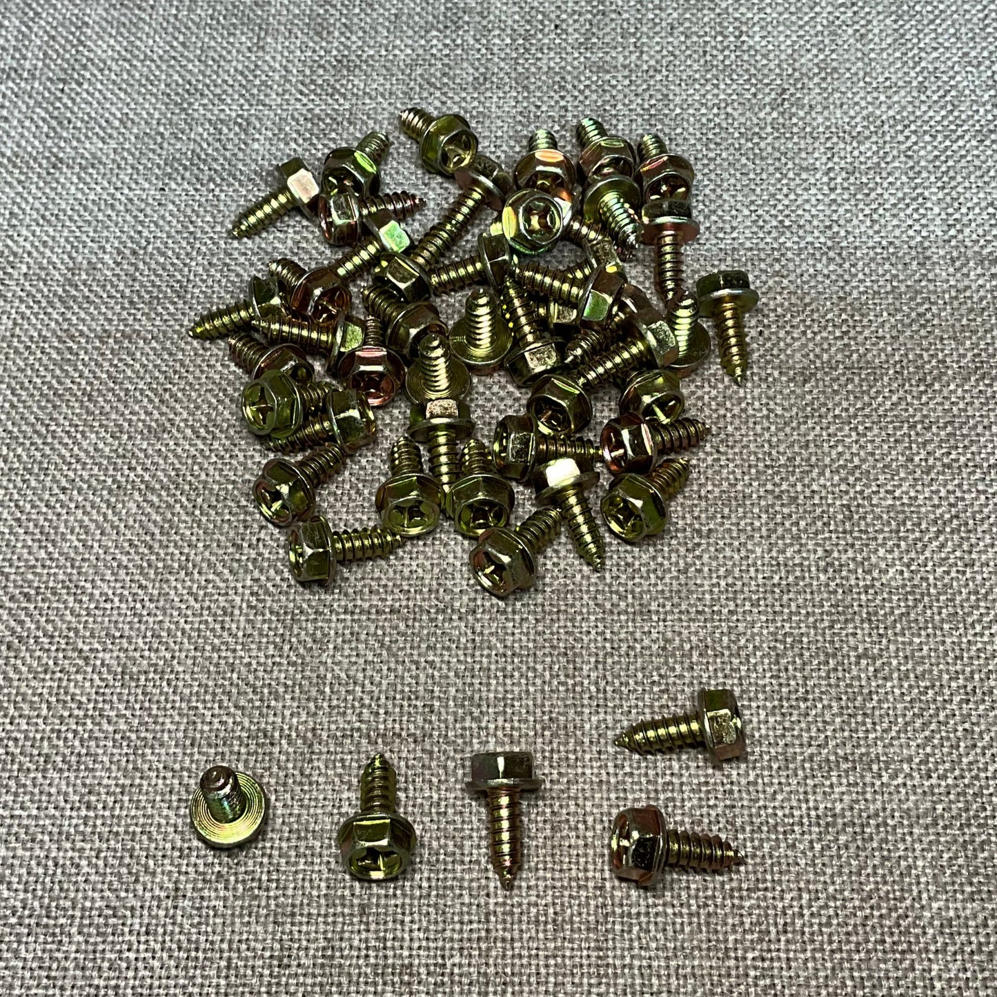 50 Phillips Hex Washer Head License Plate Screws Auveco 17980 Universal Use