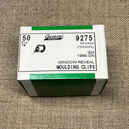 50 Rear Window Reveal Moulding Clips Auveco 9275 OEM GM :7634583 :8734067