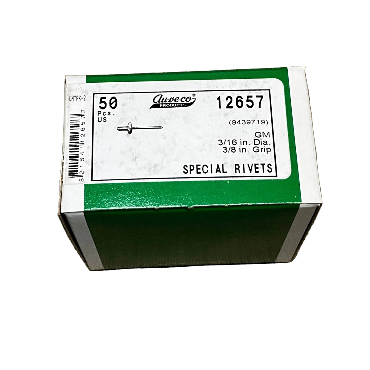 20741 Rivet 50 Special Rivets Auveco 12657 For GM: 9439719 From the Year 1981 - On ...