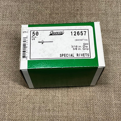 50 Special Rivets Auveco 12657 For GM: 9439719 From the Year 1981 - On, Auto