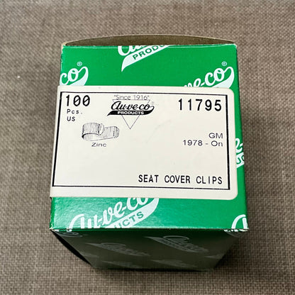 Auveco 11795 Universal Seat Cover Clips, GM 1978- On, Made n USA 100 pcs