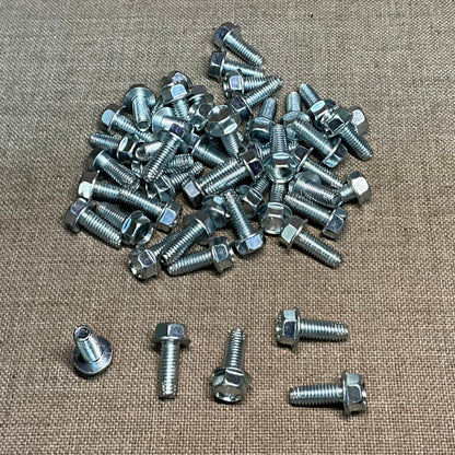 Auveco 11295 3/8-16 X 1 Hex Washer Head Thread Cutting Screw Zinc 50 Pcs.