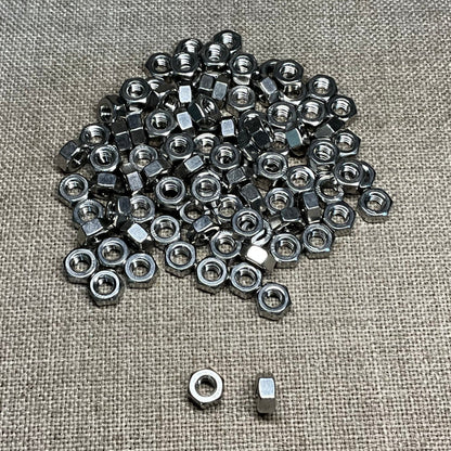 Auveco 13234 1/4-20 Hex Nuts 18-8 Stainless Steel 100 Pcs.