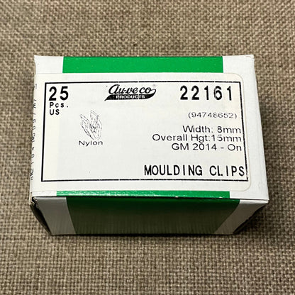 Auveco 22161 Moulding Clips Fits GM 94748652 - Box of 25