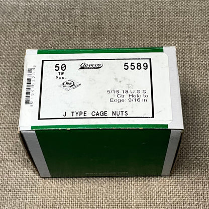 AUVECO 5589 J Type Cage Nut 5/16-18scrw Sz