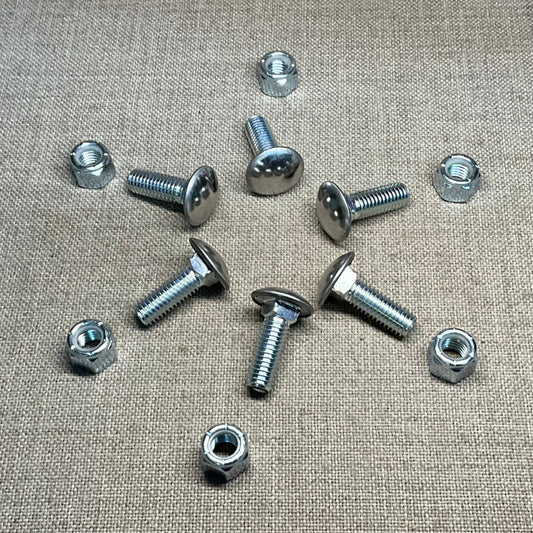 Auveco 5246-6 Pcs Square Body 1/2'' Bumper Bolts & 6 Pcs 9547 Nuts