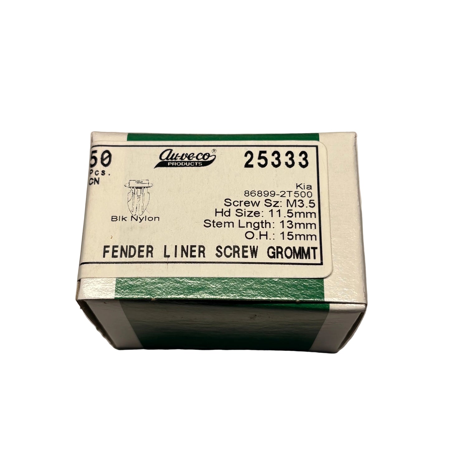 50 Acura 25333 Fender Liner Screw Grommet 86899-2T500
