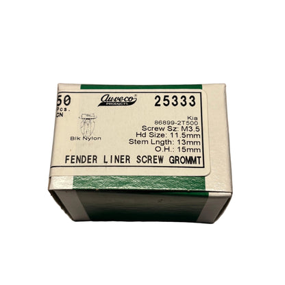 50 Acura 25333 Fender Liner Screw Grommet 86899-2T500