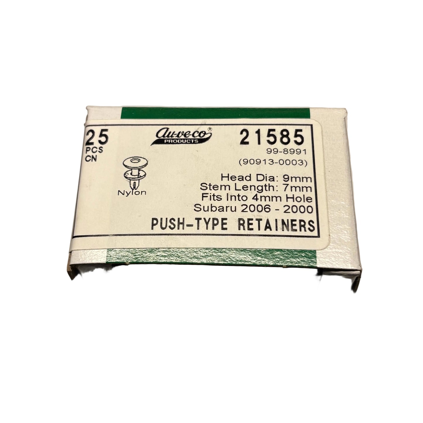 Auveco - 21585 - Subaru Push Type Retainer (25 Pieces)