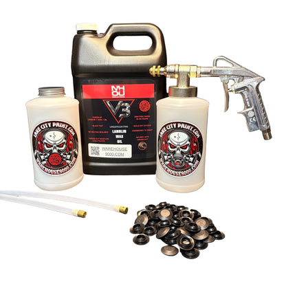 NHOU V3 Pro Undercoating Gun – 2 Wand Kit (2 W Quart Bottles)