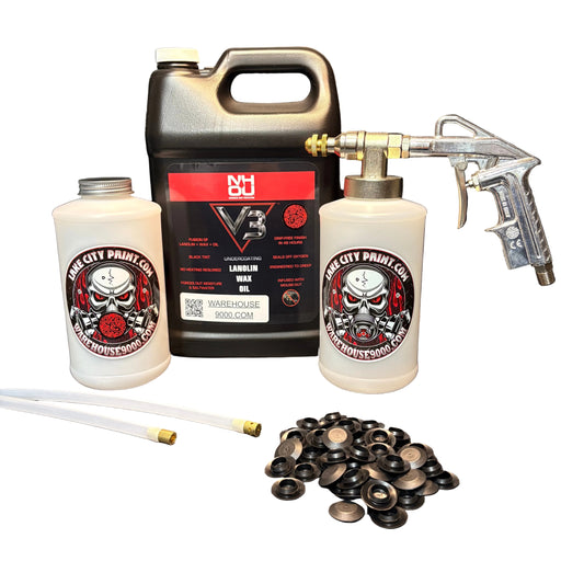 NHOU V3 Pro Undercoating Gun – 2 Wand Kit (2 W Quart Bottles)