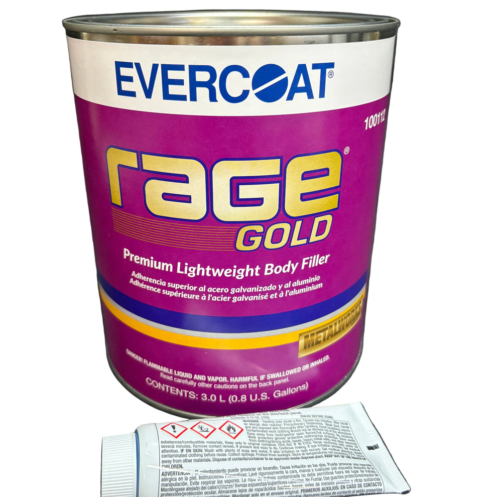 Evercoat Rage Gold Premium Lightweight Body Filler (100112) WITH HARDE ...