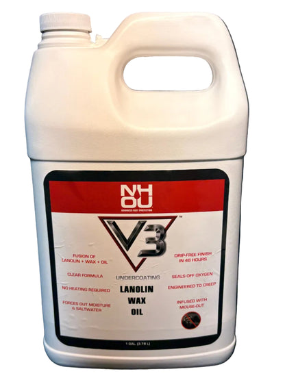 NHOU V3 CLEAR Pro Undercoating Gun – 2 Wand Kit (1 B Quart Bottle)