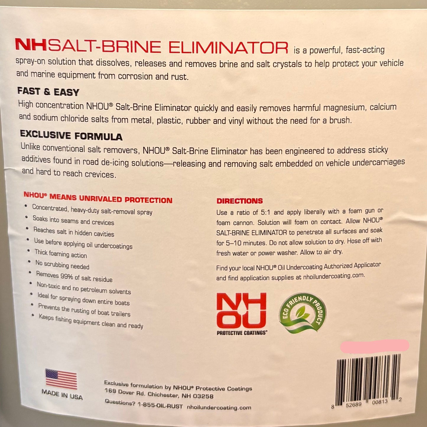 NHOU NHSalt-Brine Eliminator Instant Salt Remover Spray