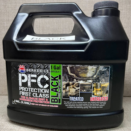 1 Gallon PFC Black, Pro Undercoating Spray Gun, and 1 Quart Bottle