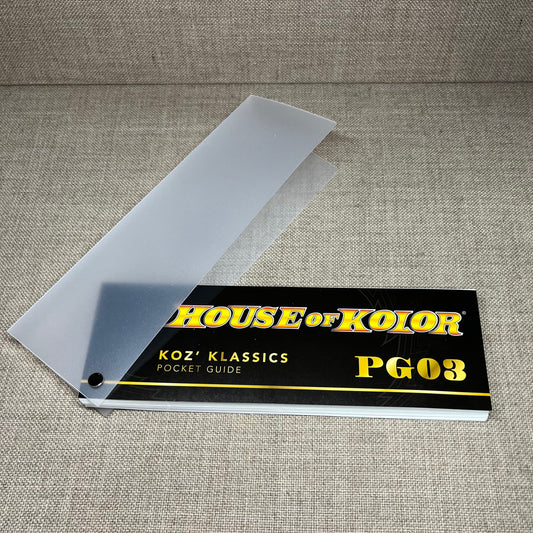 House of Kolor PG03 Fan Deck,  KOZ' KLASSICS  POCKET GUIDE