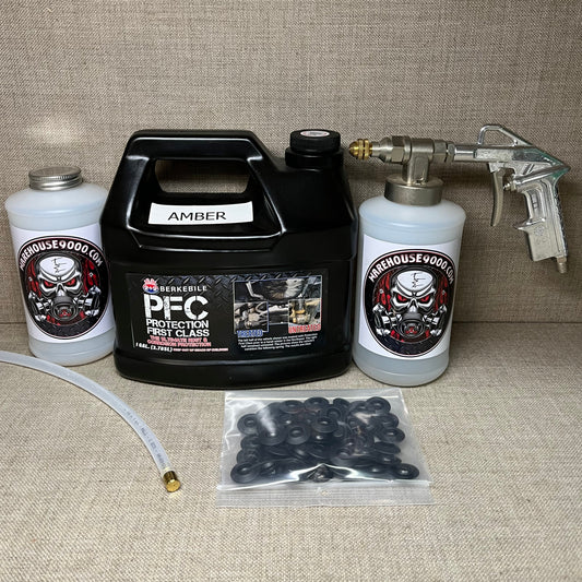 Gallon PFC Pro Undercoat Spray Gun Kit 2 Cans, 1-360 Wand, And 50 Plugs