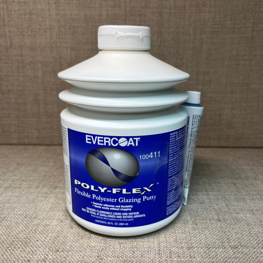 Evercoat Poly-Flex Flexible Polyester Glazing Putty Pump (100411) with Hardener (30 Fl. oz)
