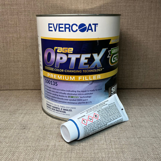Evercoat Rage Optex Premium Filler (128 Fl. oz) with Hardener (100135)