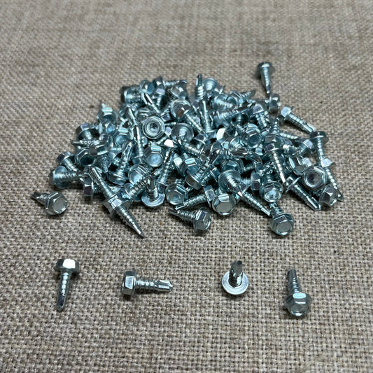 100 Hex Washer Head Tapping Screws Auveco 9611 General Auto Use Universal