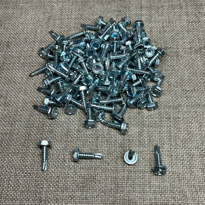 100 Hex Washer Head Teks Tapping Screws Auveco 9615 Self Drilling Universal