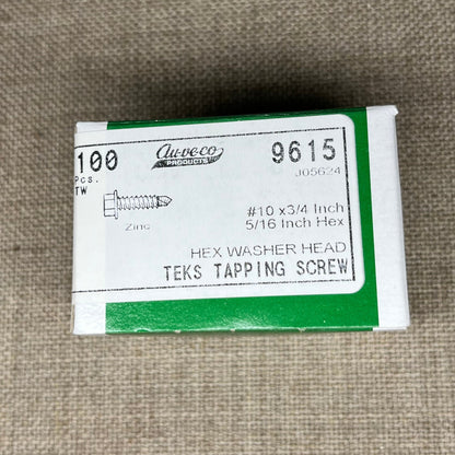 100 Hex Washer Head Teks Tapping Screws Auveco 9615 Self Drilling Universal