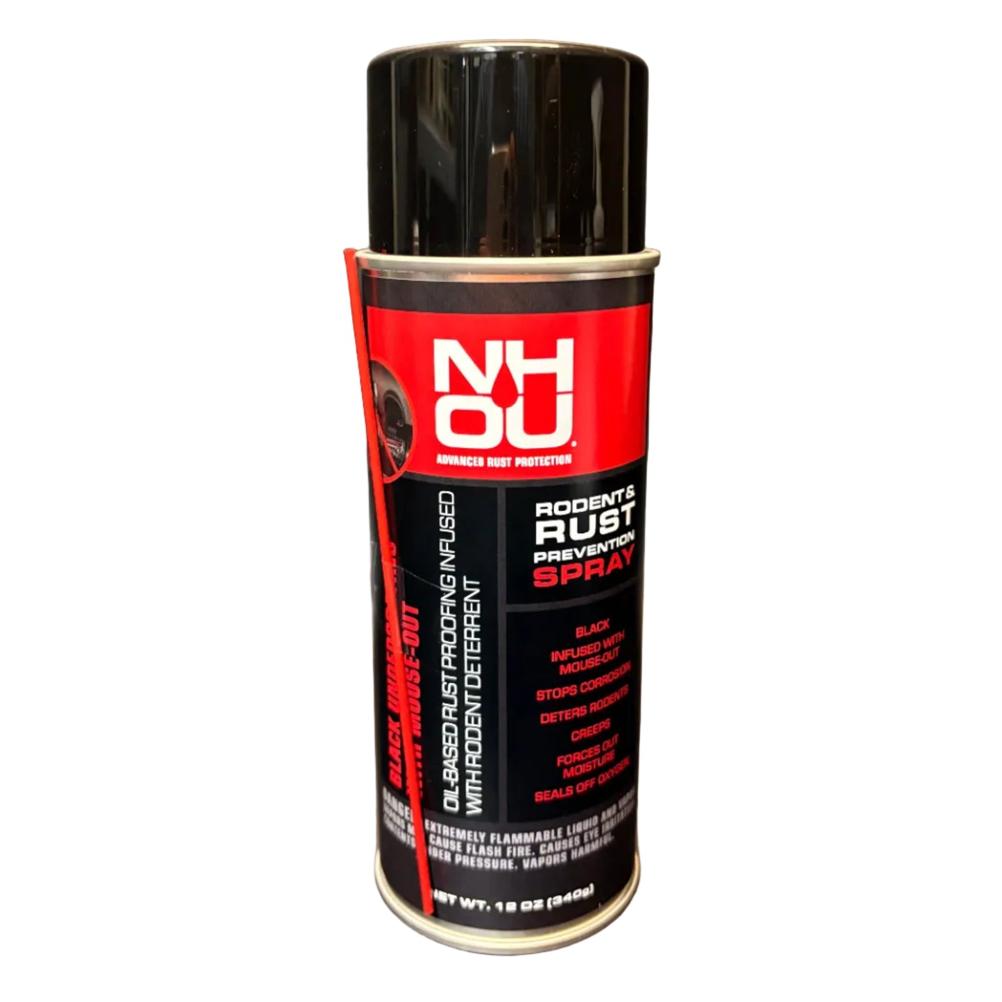 NHOU rodent and rust prevention spray for automotive undercoating protection and corrosion control