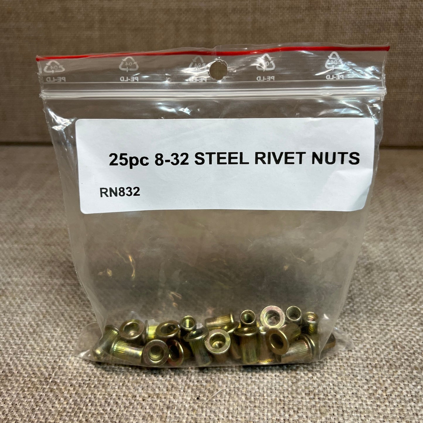 Astro Pneumatic RN832 8-32 Steel Rivet Nuts (Nut Serts) (Nut Setter) 25pc