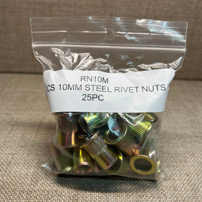 Astro Pneumatic RN10M-25 M10 10mm Steel Rivet Nuts