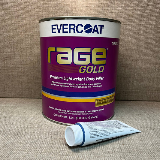 Evercoat Rage Gold Premium Lightweight Body Filler (100112) with Hardener (128 Fl. oz)