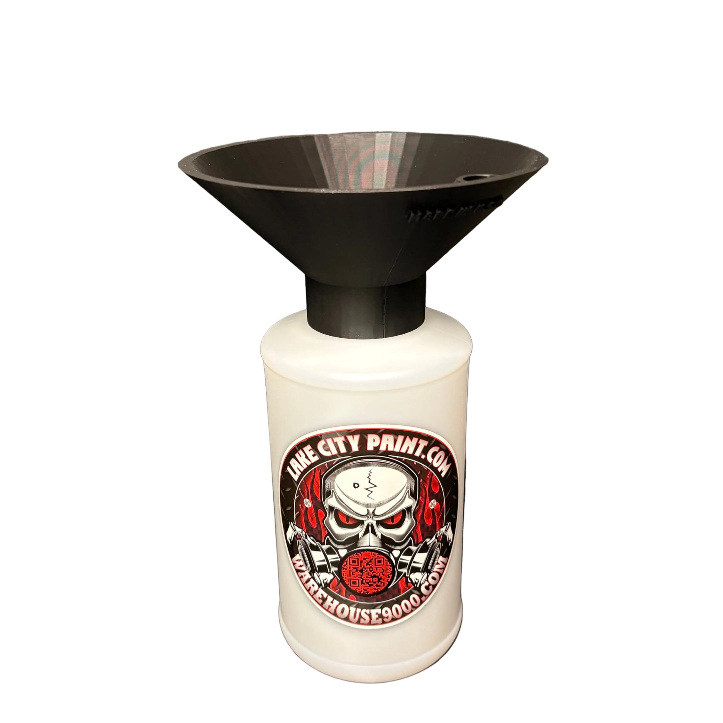 Industrial Threaded Undercoating Funnel and Quart Bottle