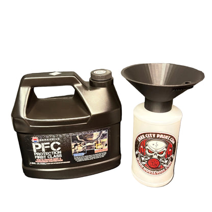 Berkebile PFC Amber Pro Undercoating Gun & Threaded Funnel - 2 Wand Kit (3 W Quart Bottles)