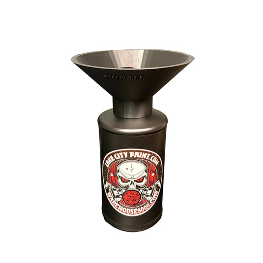 Industrial Threaded Undercoating Funnel and Quart Bottle