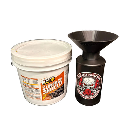 PB Blaster Surface Shield Amber Pro Undercoating Gun & Threaded Funnel - 2 Wand Kit (3 B Quart Bottles)