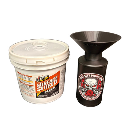 PB Blaster Surface Shield Black Semi-Pro Undercoating Gun & Threaded Funnel - Straight Wand Kit (3 B Quart Bottles) (Copy)