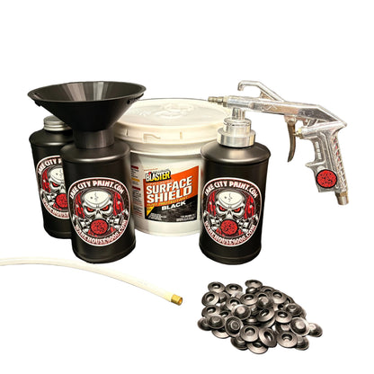 PB Blaster Surface Shield Black Semi-Pro Undercoating Gun & Threaded Funnel - Straight Wand Kit (3 B Quart Bottles) (Copy)