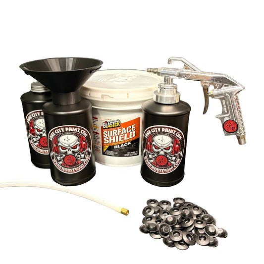 PB Blaster Surface Shield Black Semi-Pro Undercoating Gun & Threaded Funnel - Straight Wand Kit (3 B Quart Bottles) (Copy)