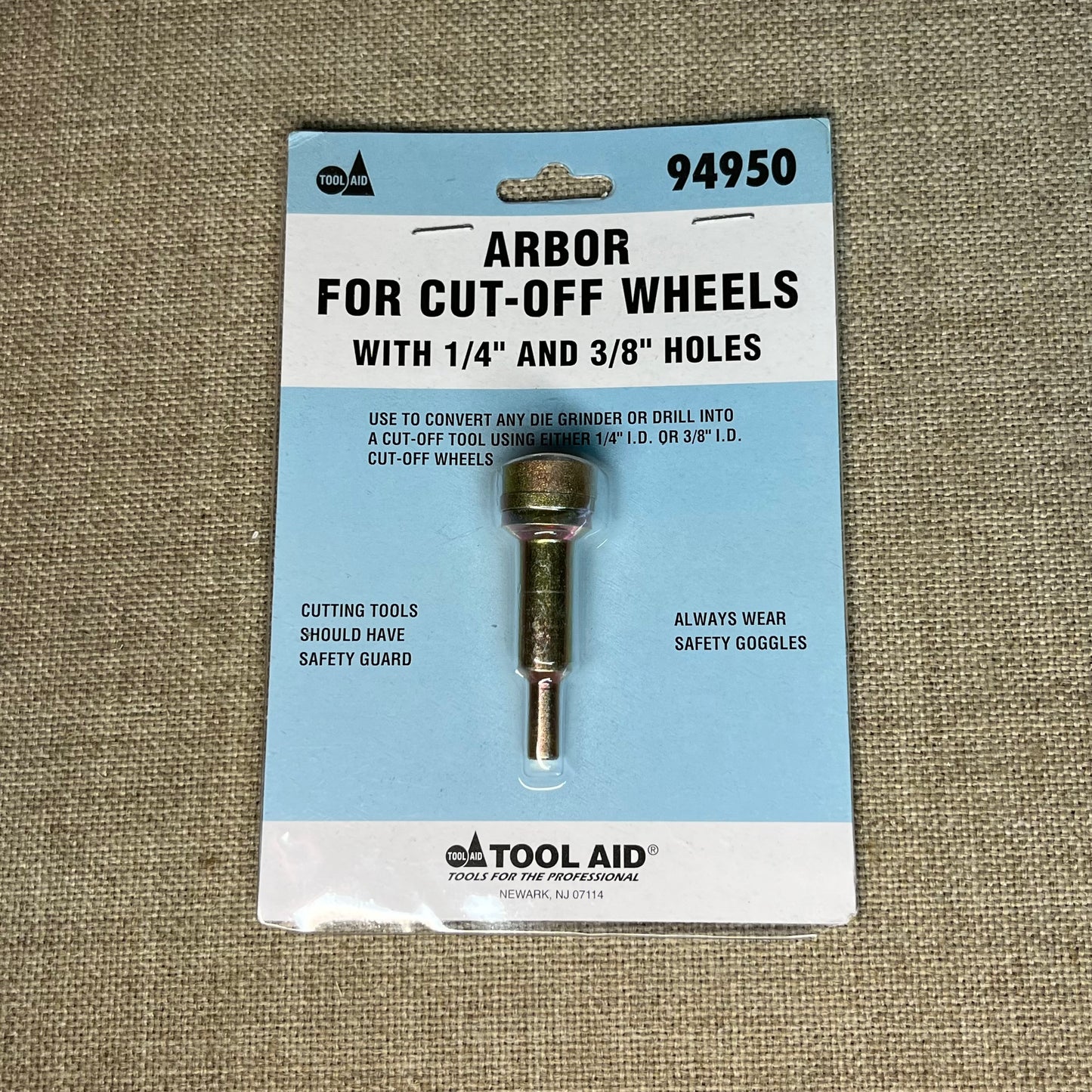 Arbor For Cut-Off Wheels with 1/4" and 3/8" Holes #94950 Air Tool Cordless Drill