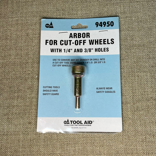 Arbor For Cut-Off Wheels with 1/4" and 3/8" Holes #94950 Air Tool Cordless Drill