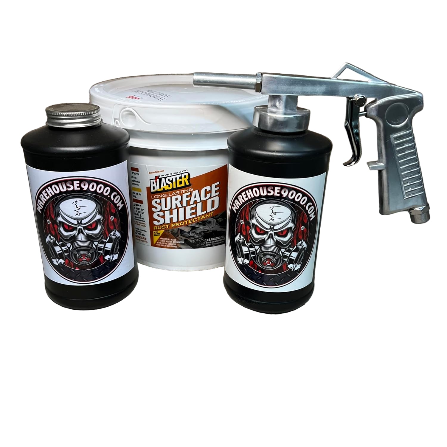 Pb Shield Frame Rust Gallon PB Blaster Surface Shield, Standard Undercoating Spray Gun, 2 B ...