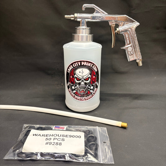 Semi Pro Undercoating Gun, Straight Wand, 1 W Quart Bottle, and 50 Rust Plugs