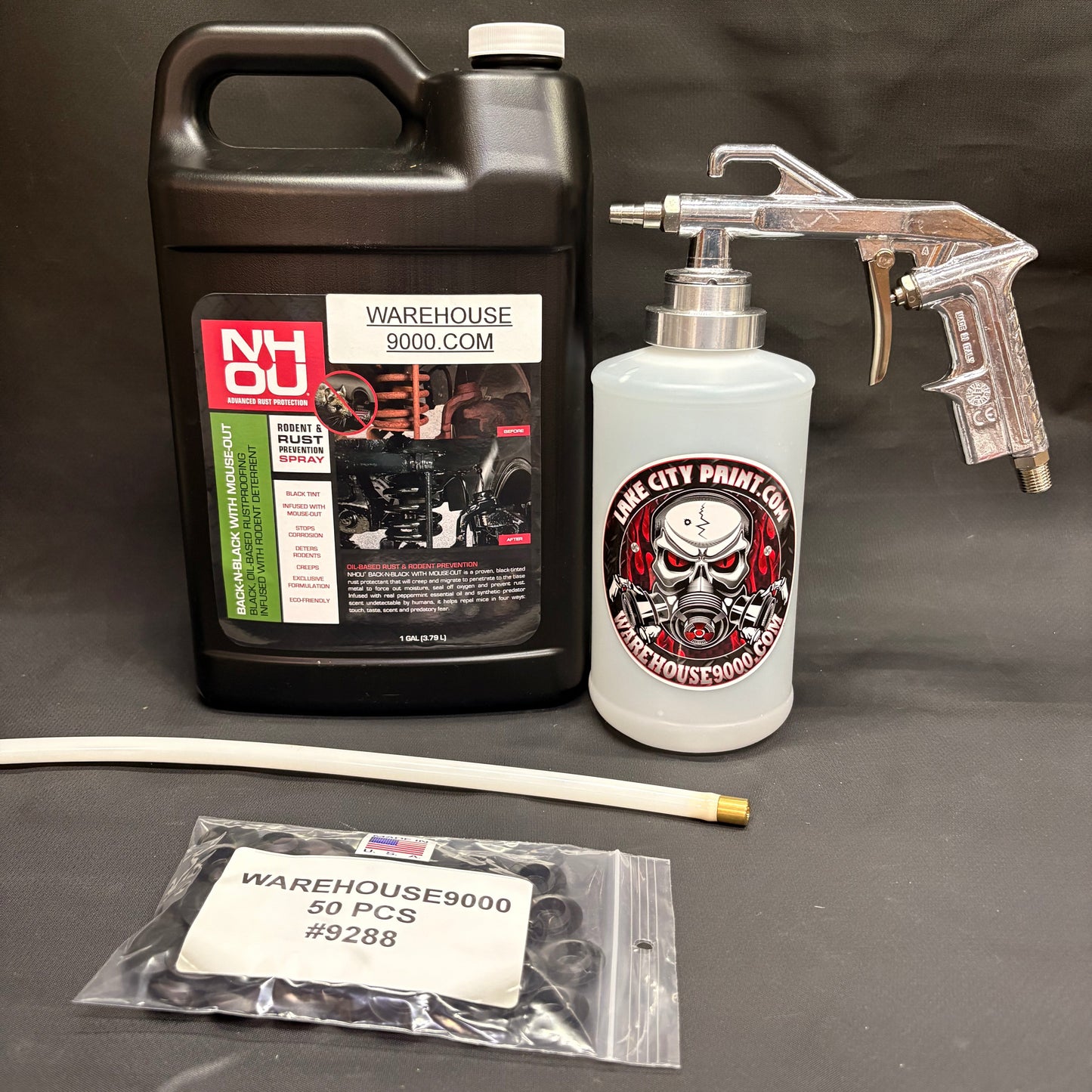 Gal. NH Oil, Semi Pro Undercoating Gun, 1 Wand, 1 W Qt. Bottle, and 50 Rust Plugs