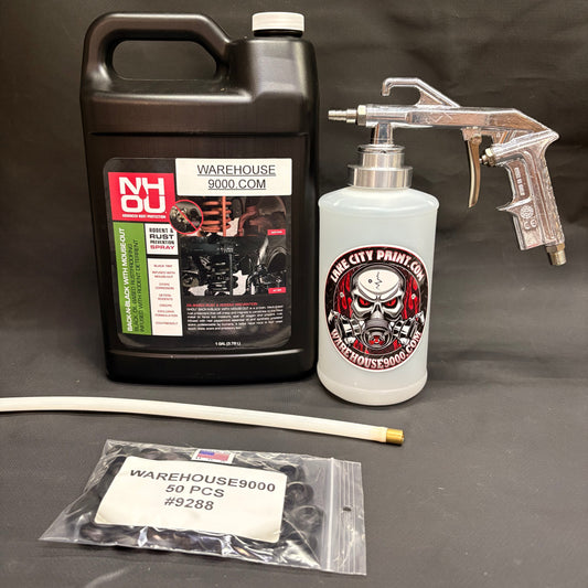 Gal. NH Oil, Semi Pro Undercoating Gun, 1 Wand, 1 W Qt. Bottle, and 50 Rust Plugs